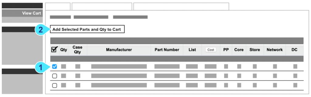 Image of catalogue screen